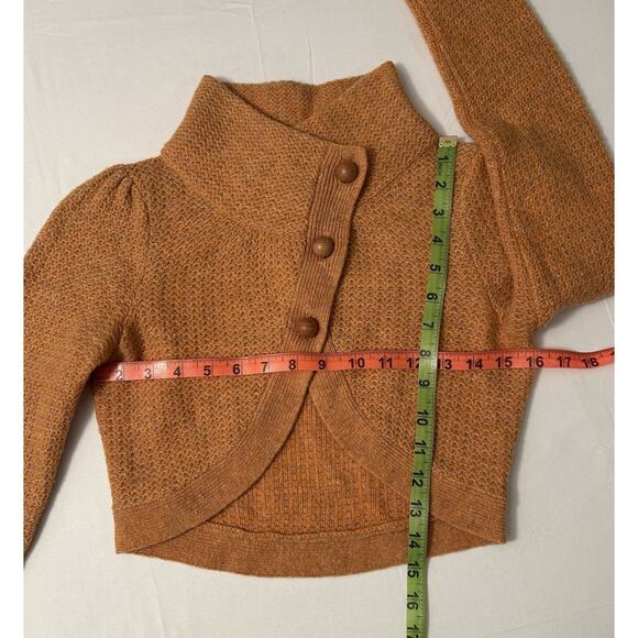 Y2K Anthropologie Charlie & Robin Crop Wool Cardigan Size XS - Picture 3 of 8